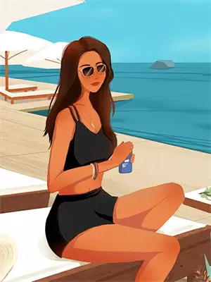 长着虎牙的女孩子